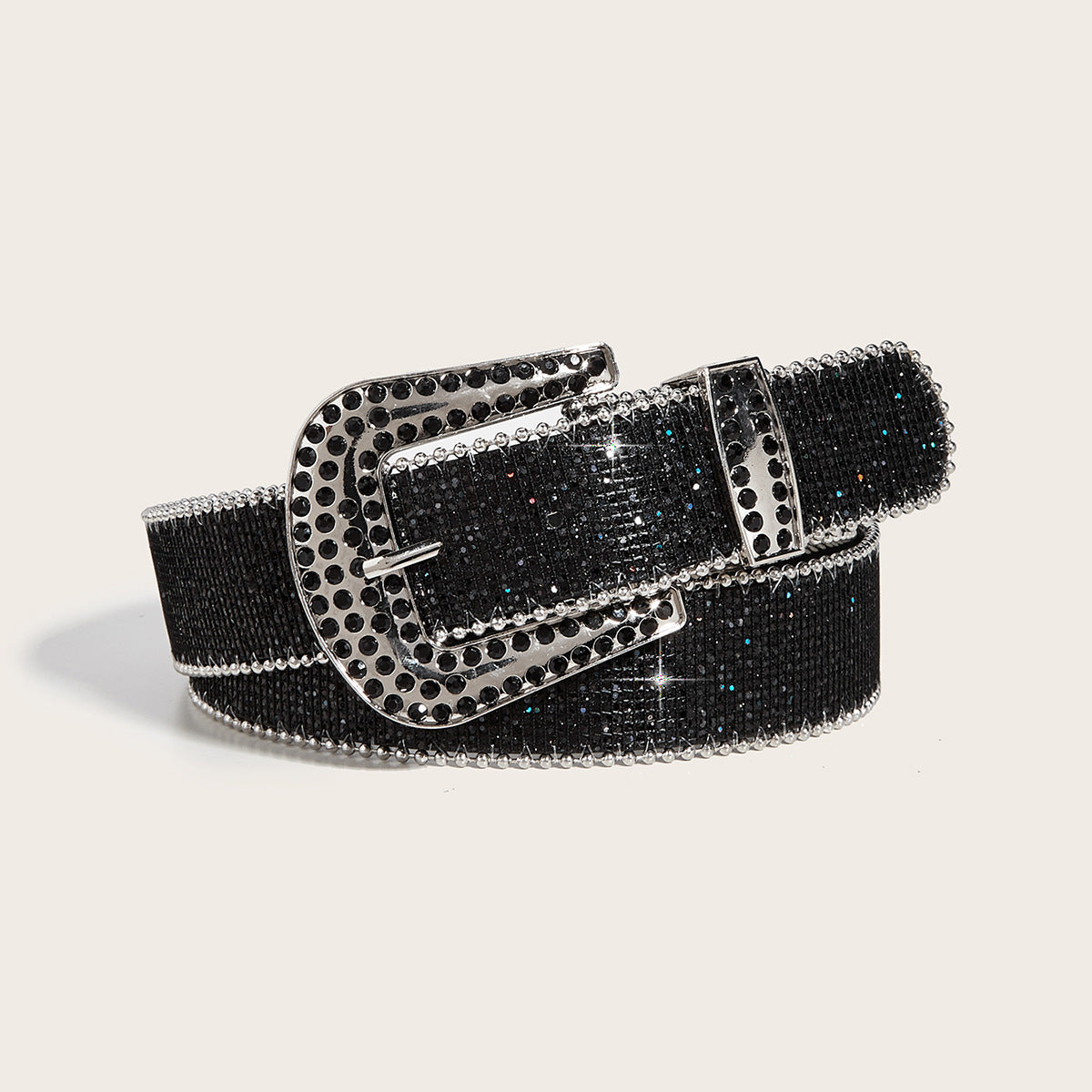 Chic Rhinestone Buckle Y2K Belt