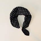 Polka Dot Pearl Magnetic Buckle Neck Scarf