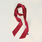 Polka Dot Elegant Long Thin Print Neck Scarf