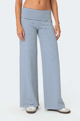 Athletic Fluid Stripe Straight Pants