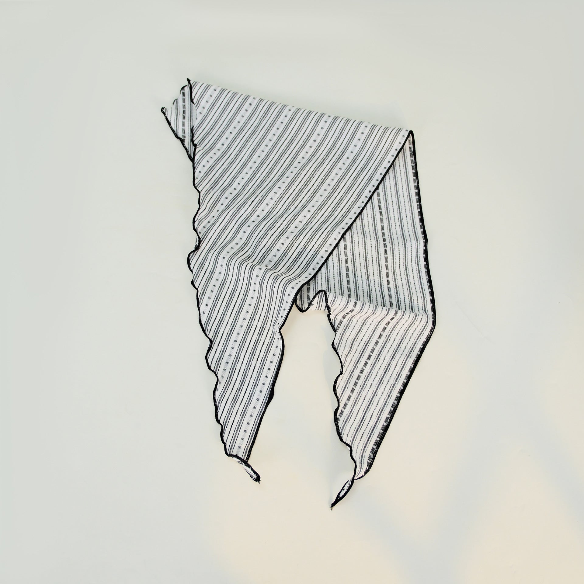Cotton Striped Triangle Retro Head Shawl Scarf Secondary image