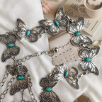 Turquoise Butterfly Metal Waist Chain