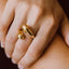 Minimalist Titanium Steel Open Stacking Ring