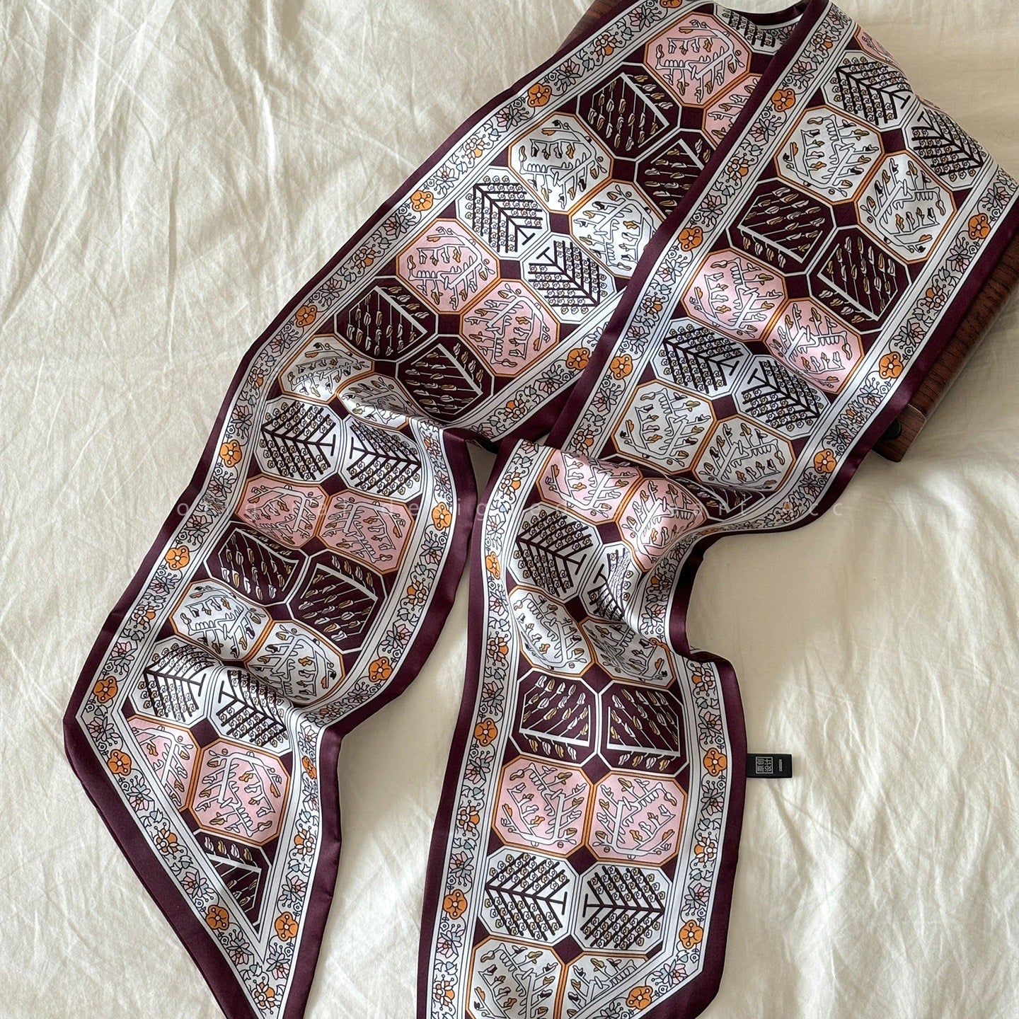 Paisley Long Ribbon Retro Neck Waist Scarf Main image