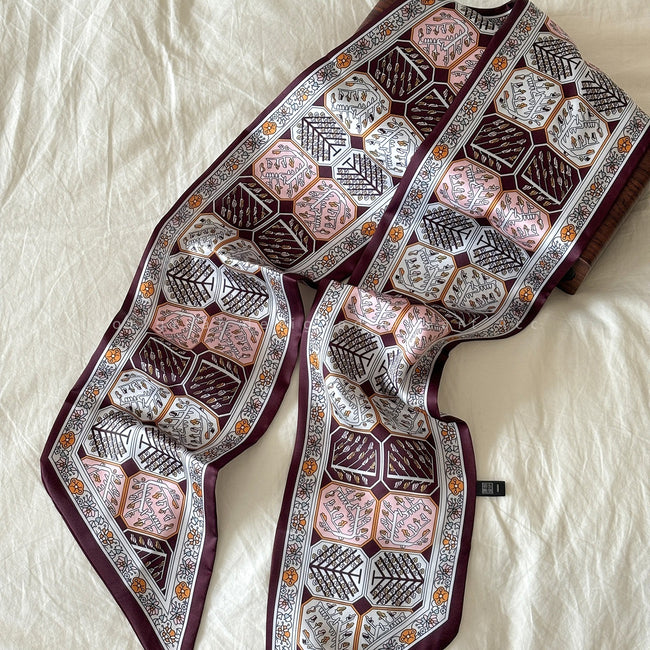 Paisley Long Ribbon Retro Neck Waist Scarf Main image
