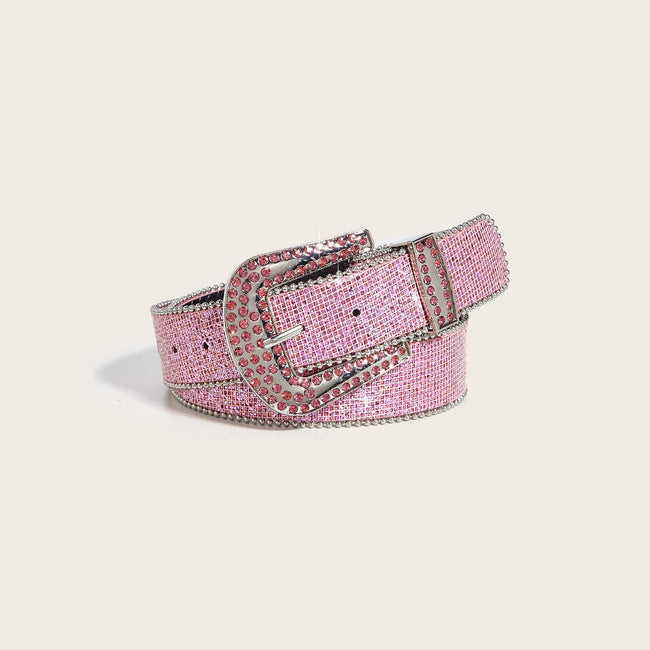 Chic Rhinestone Buckle Y2K Belt Main image
