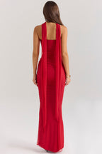 Corset Style Bodycon Formal Dress XS / Red