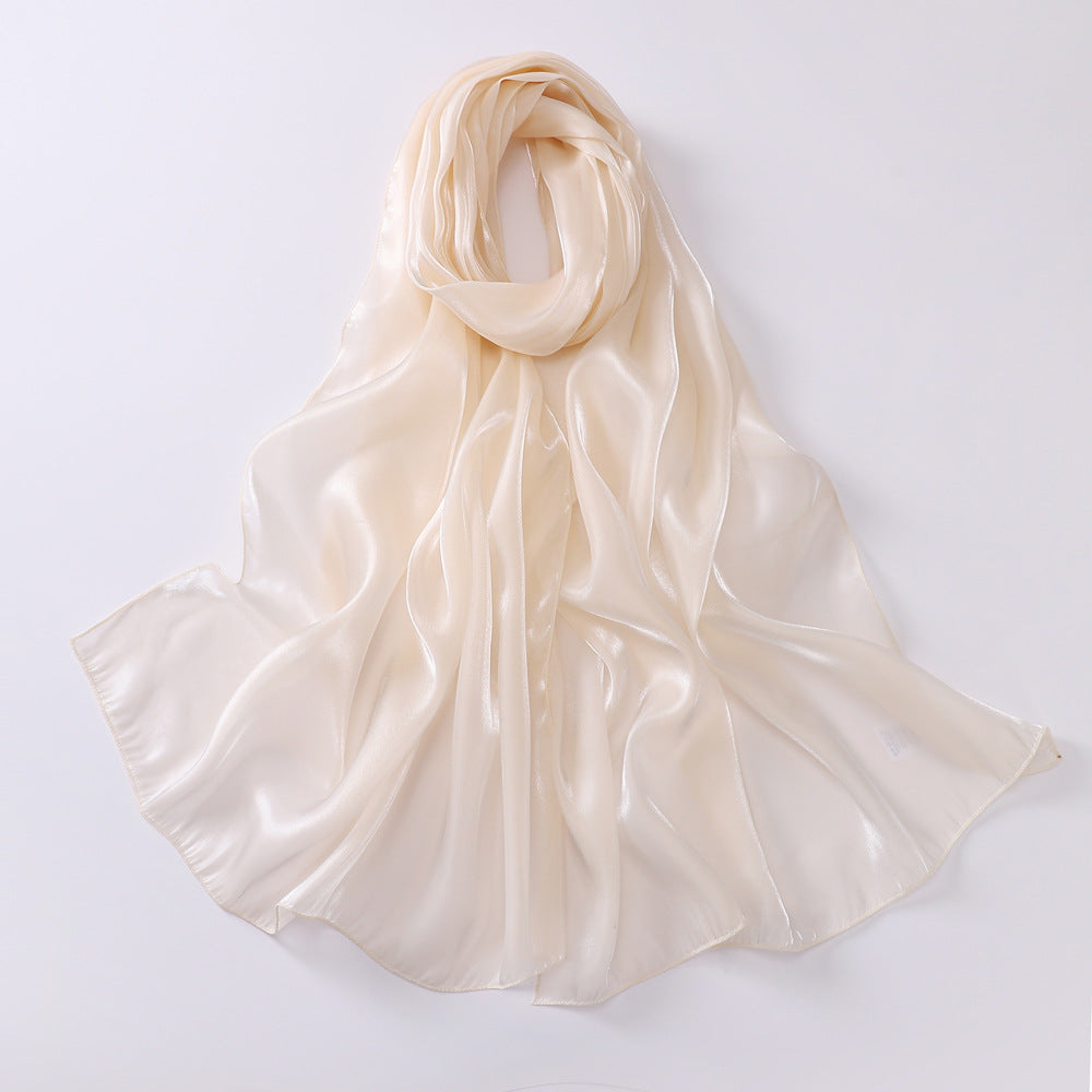 Organza Sheer Glossy Elegant Head Scarf Main image