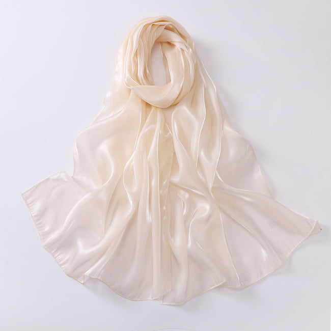 Organza Sheer Glossy Elegant Head Scarf Main image