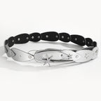 Silver Minimalist Chic Waist Belt