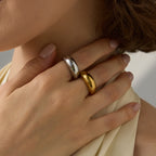 Minimalist Round Stainless Steel Ring