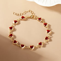 Heart Design Deluxe Chain Bracelet
