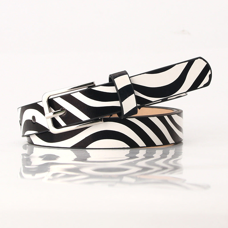 Animal Print Slim Fashion Belt