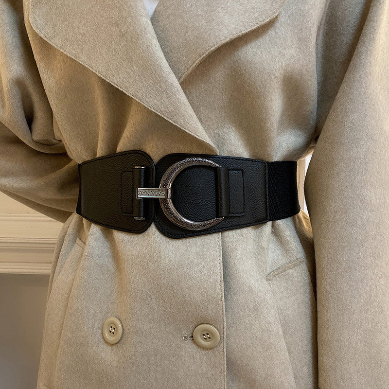Fashion Leather Stretch Waist Belt