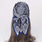 Elegant Paisley Square Shirt Neck Scarf