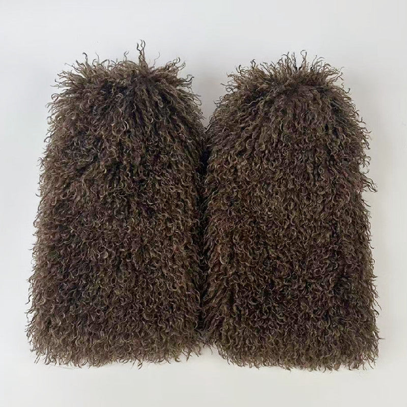 Shearling Lined Cable Knit Leg Warmers Secondary image