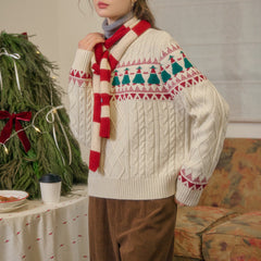 Christmas Tree Vintage Fair Isle Sweater
