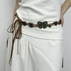 Boho Handmade Braided Butterfly Waist Chain