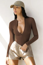 Bodysuit Style Knit Top