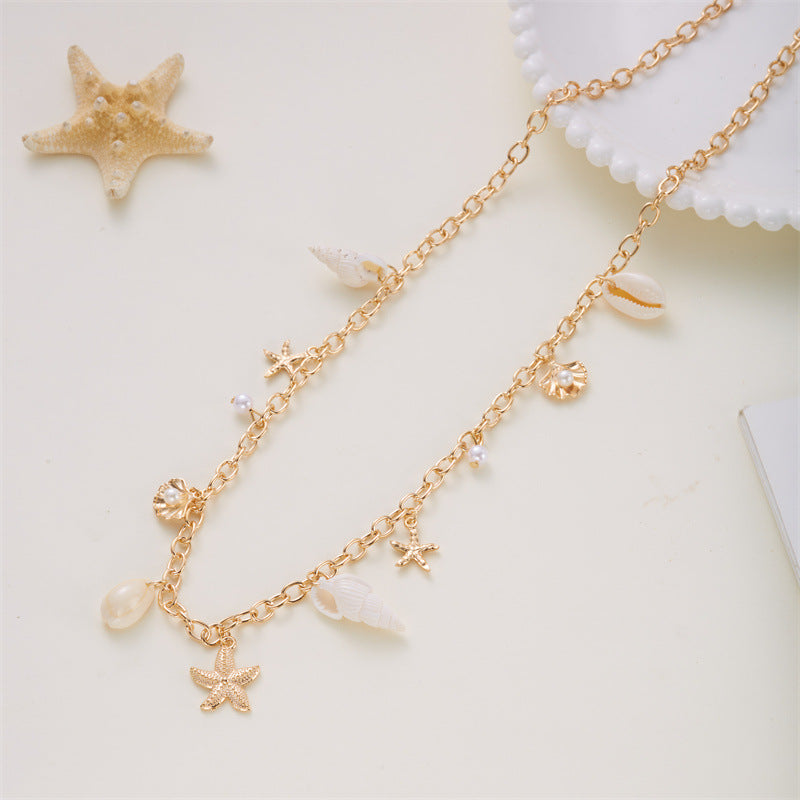 Boho Starfish Shell Beach Waist Chain