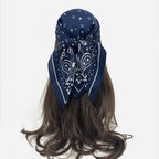 Paisley Print Mid Square Head Scarf
