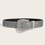 Chic Rhinestone Buckle Y2K Belt