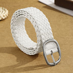 Handmade Woven Patent Leather Belt