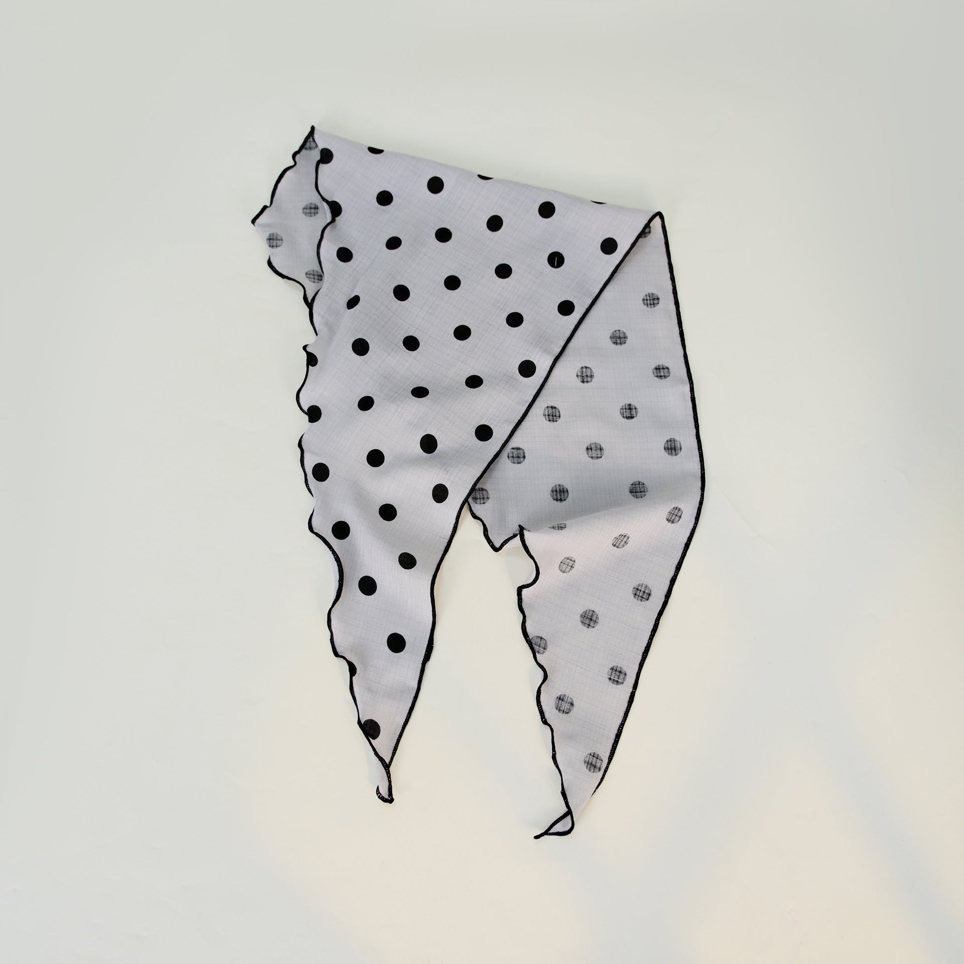 Cotton Polka Dot Triangle Retro Head Shawl Scarf Secondary image