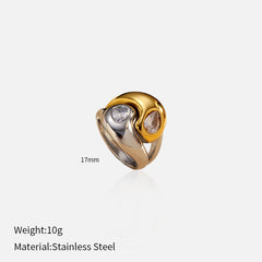 Titanium Steel Seamless Band Ring