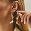 Asymmetrical Twist Geometric Stud Earrings
