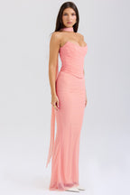 Corset Style Bodycon Formal Dress XS / Pink