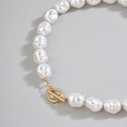 Vintage Baroque Pearl Irregular Statement Necklace