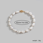 Vintage Baroque Pearl Irregular Statement Necklace