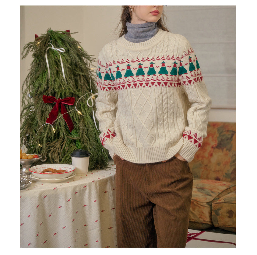Christmas Tree Vintage Fair Isle Sweater