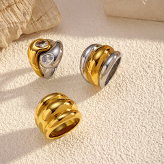 Titanium Steel Seamless Band Ring