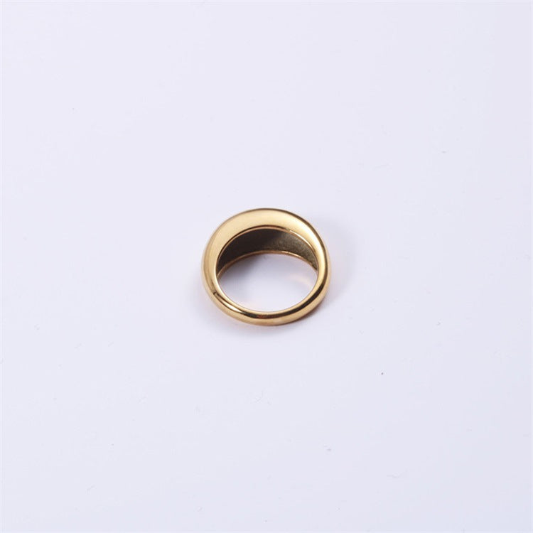 Minimalist Round Stainless Steel Ring