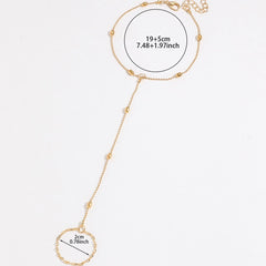 Versatile Metallic Chain Finger Bracelet