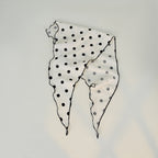 Cotton Polka Dot Triangle Retro Head Shawl Scarf