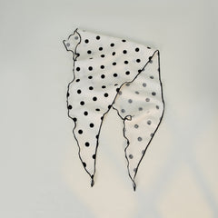 Cotton Polka Dot Triangle Retro Head Shawl Scarf