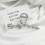 Premium Gold Silver Metallic Hair Claw