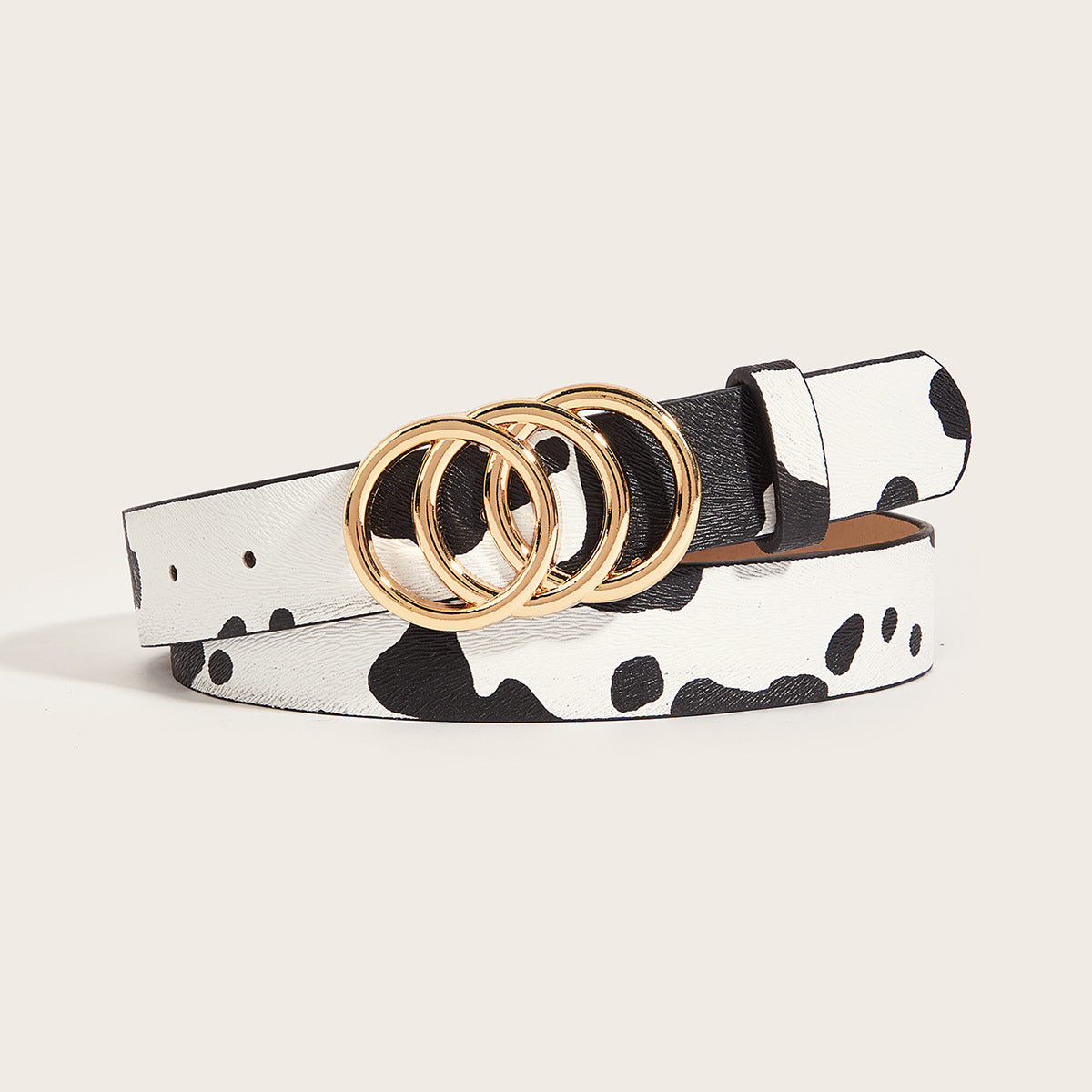 Retro Animal Print Statement Waist Belt Main image