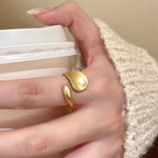 Open Irregular Ring Matte Gold Knuckle Ring