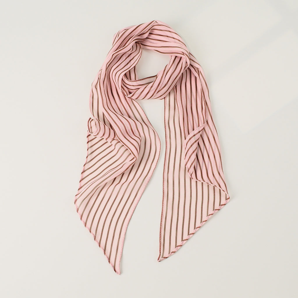 Striped Long Lightweight Sun Protection Scarf
