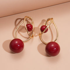 Acrylic Geometric Sphere Wrap Earrings