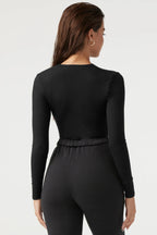 Bodysuit Style Knit Top