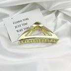 Premium Gold Silver Metallic Large Hair Claw