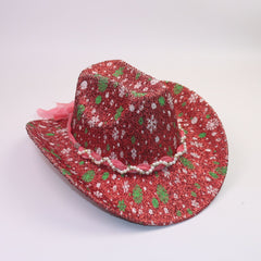 Felt Cowboy Style Christmas Hat