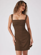 Sexy Backless Fit Flare Dress