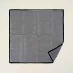 Silk Cotton Slim Square Mixed Print Neck Scarf