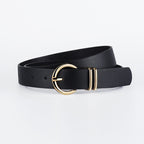 Minimal Double Ring Buckle Belt